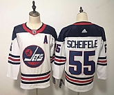 Winnipeg Jets 55 Mark Sceifele White Breakaway Heritage Adidas Jersey,baseball caps,new era cap wholesale,wholesale hats